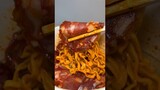 buldak carbonara noodles with chorizo #asmr #koreanfood