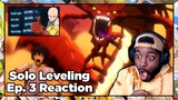 JINWOO'S ON THAT SAITAMA WORKOUT PROGRAM!!! | Solo Leveling Episode 3 Reaction