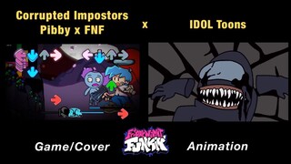 Corrupted Among Us Impostors x Come Learn With Pibby x FNF Animation x GAMEPLAY