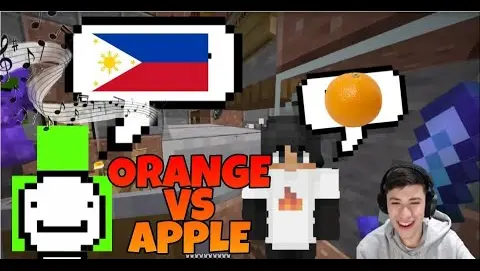 Dream is sings about the Philippines in the middle of Orange&Apple rap