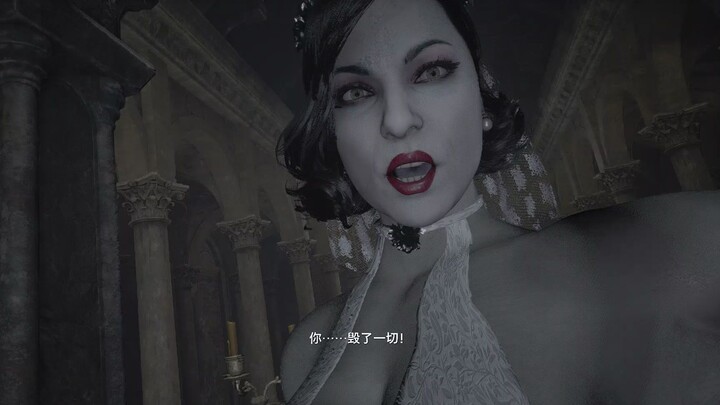 Resident Evil 8】Mrs. Eight Foot White Bride modO