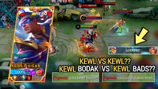 KEWL BADS VS KEWL BRUNO MET IN RANKED GAME | BRUNO BEST BUILD AND EMBLEM MLBB