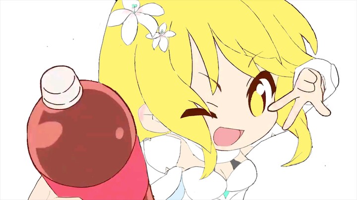 [Deskripsi berubah] Hotaru baru saja mengocok Coke