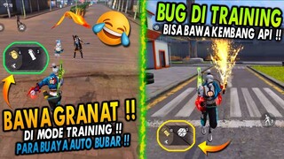 TOP 5 DAFTAR TRIK DAN BUG TERBARU DI FREE FIRE - BUG CARA BAWA GRANAT DAN KEMBANG API DI TRAINING !!