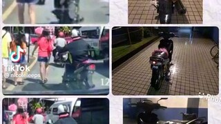 Evil Malaysian Malay Muslim man robbery Chinese women's bags. He has arrested by police.