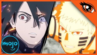 ¡Top 10 PELEAS de NARUTO y SASUKE (Juntos)!