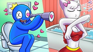 Blue Likes Beautiful Banbaleena | Sad Love Story | Roblox Rainbow Friends Animation