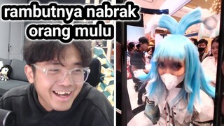 Bang al nunjukin video cosplayer kobo yang lagi main game di ICC