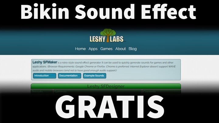 Software Untuk Bikin Sound Effect di Dalam Game Leshy SFMaker
