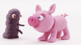 Pig & friend Stop motion cartoon for children - BabyClay