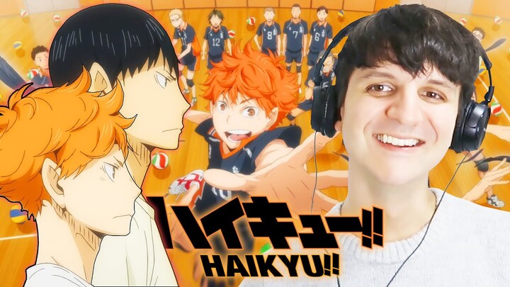 HAIKYUU!! reaction and commentary: 1x1 The End and the Beginning