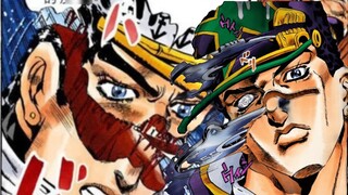 Thống kê ảnh chụp màn hình tất cả các khuôn mặt bị nứt trong manga Jotaro Kujo