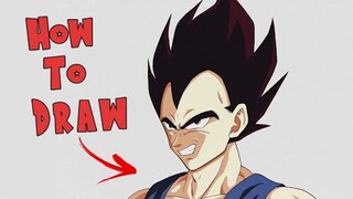 How to Draw Vegeta