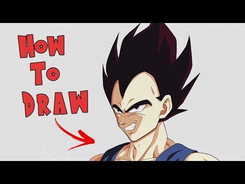 How to Draw Vegeta