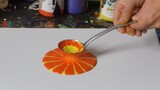 [Painting] Using funnel to draw a fluid painting