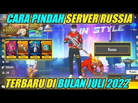 CARA PINDAH/MASUK SERVER LUAR NEGERI FF RUSSIA TERBARU 2022 100% WORK GANTI SERVER