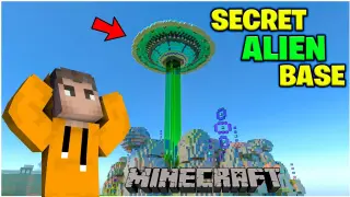 Secret Alien Base In Minecraft | Minecraft Mods | In Telugu | THE COSMIC BOY