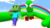 Monster School: Destiny run challenge - Minecraft vs Rainbow Friends | Minecraft Animation