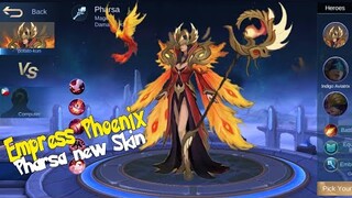 PHARSA'S NEW SKIN EMPRESS PHOENIX MOBILE LEGENDS PHARSA'S NEW SKIN MLBB NEW SKIN UPDATE