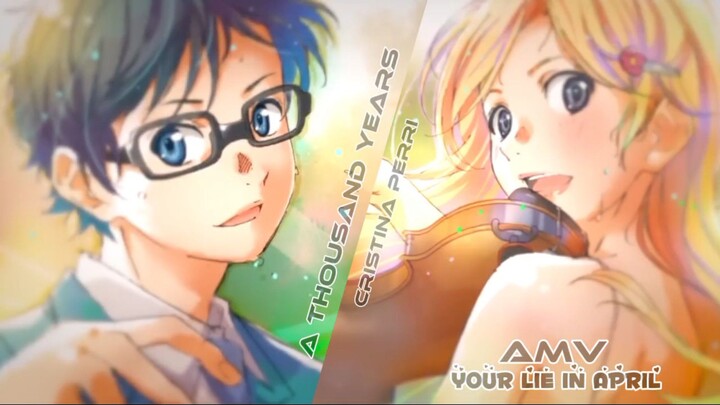 kata orang sih muka nya mirip cicak! emng bener ya? ( Your Lie in April ) A Thousand year \ AMV