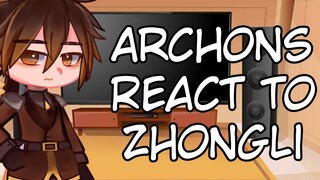 || Archons react || Zhongli || 2/3 || Genshin Impact || GCRV || Early Bday Special ||