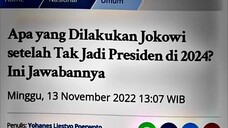 Jawaban pak Jokowi...