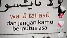 Bacaan Al-Qur'an nya seperti itu tetapi artinya sangat bermanfaat 😁