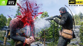 Red Dead Redemption 2 - Brutal Bow Stealth Kills Vol.3 | Modded gameplay [4K UHD 60FPS]