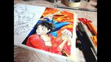 one piece anime vs manga drawing- mahiarts