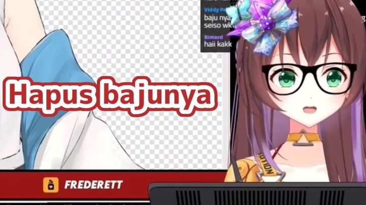 Buka baju Vtuber mantap [Frederett]