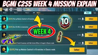 Season c2s5 M10 week 4 mission explain)Pubg Mobile rp mission | Bgmi week 4 mission explain