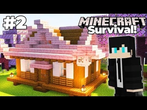 I MADE A BEAUTIFUL HOUSE!😇😇Minecraft Survival (Episode 2)