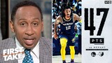 First Take | Stephen A. reacts Ja Morant is the first player in NBA history with two 47 Pts playoff