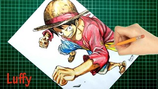 DRAWING LUFFY (ONE PIECE) | Speed Drawing | Art 6