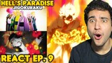GABIMARU VS ZHU JIN | OS 7 GURUS CELESTIAIS! React Hell's Paradise EP. 9 (Jigokuraku)