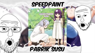 PABRIK SUSU (Fern) 😋😋😋 Fanart Speedpaint (Sousou no Frieren)