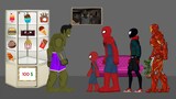Spiderman No Way Home, Iron Man, Deadpool, Hulk Funny Animation - Drawing Cartoon 2