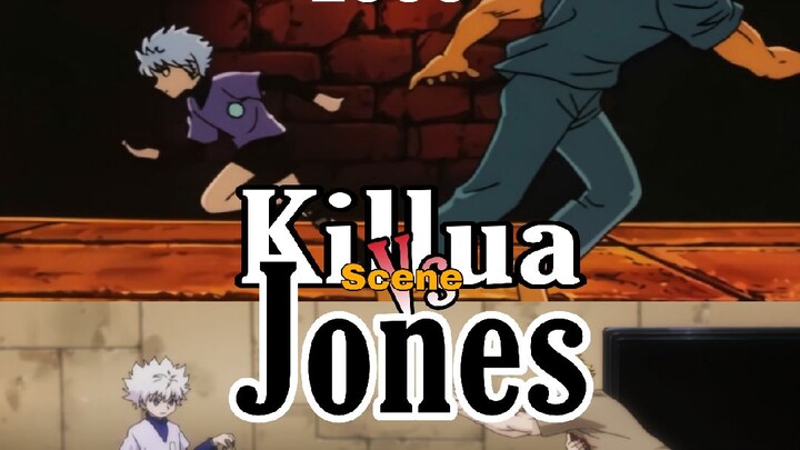 Scene Hunter x hunter Killua Vs Jones (1999 vs 2011 )