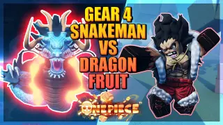 Gear 4 Snakeman vs Dragon Fruit - Full Showcase in A One Piece Game