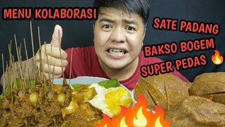 BAKSO BOGEM SUPER PEDAS KOLAB DENGAN SATE PADANG 🔥🔥