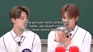 someone calls jun to learn Chinese but he's a Chinese 😂