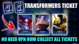 NO NEED VPN HOW TO CLAIM ALL TICKETS IN MOBILE LEGENDS EVENT | MLBB TRANSFORMERS TICKET