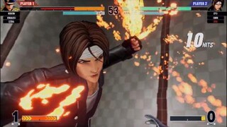 KOF15　チャンピオン　世界１位京　遠距離強キックから２２HITクライマックスコンボ