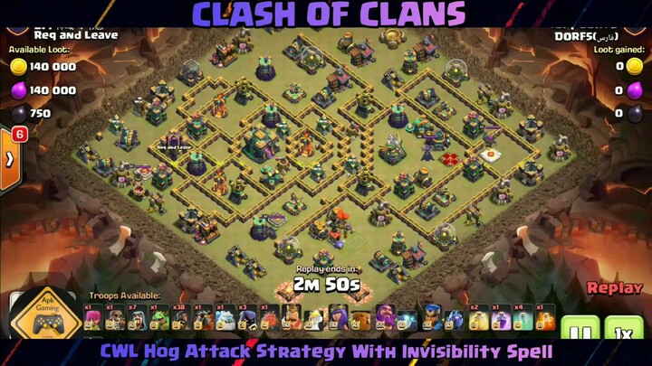 8 Hog + 4 Invisibility + 2 Healing - Th14 Attack
