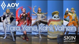 NEW SKIN PREVIEW YENA, VALHEIN, TARA AND MORE AOV | ROV| LiênQuân | 傳說對決