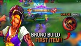 WAR AXE 2 MINS, COMPLETE GUIDE, ROTATION AND BUILDS | BRUNO BEST BUILD 2021 - MASTER BODAK MLBB