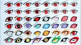 Drawing All Sharingan , Rinnegan , Byakugan , Tenseigan , Ketsuryugan Special eyes , Kekkeigenkai..