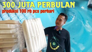 cuma bahan dasar dari tapioka, terigu, air dan minyak bisa menghasilkan omset 300 juta perbulan