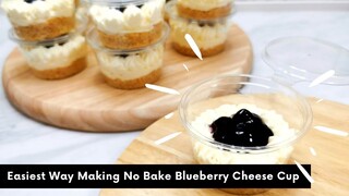 No Bake Blueberry Cheesecake บลูเบอรี่ชีสเค้ก ไม่ต้องอบ | AnnMade