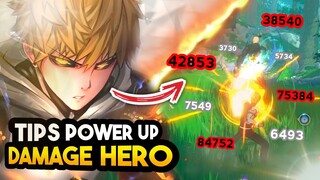 CARA MENINGKATKAN DAMAGE KARAKTER ONE PUNCH MAN WORLD | UP POWER KARAKTER ONE PUNCH MAN WORLD